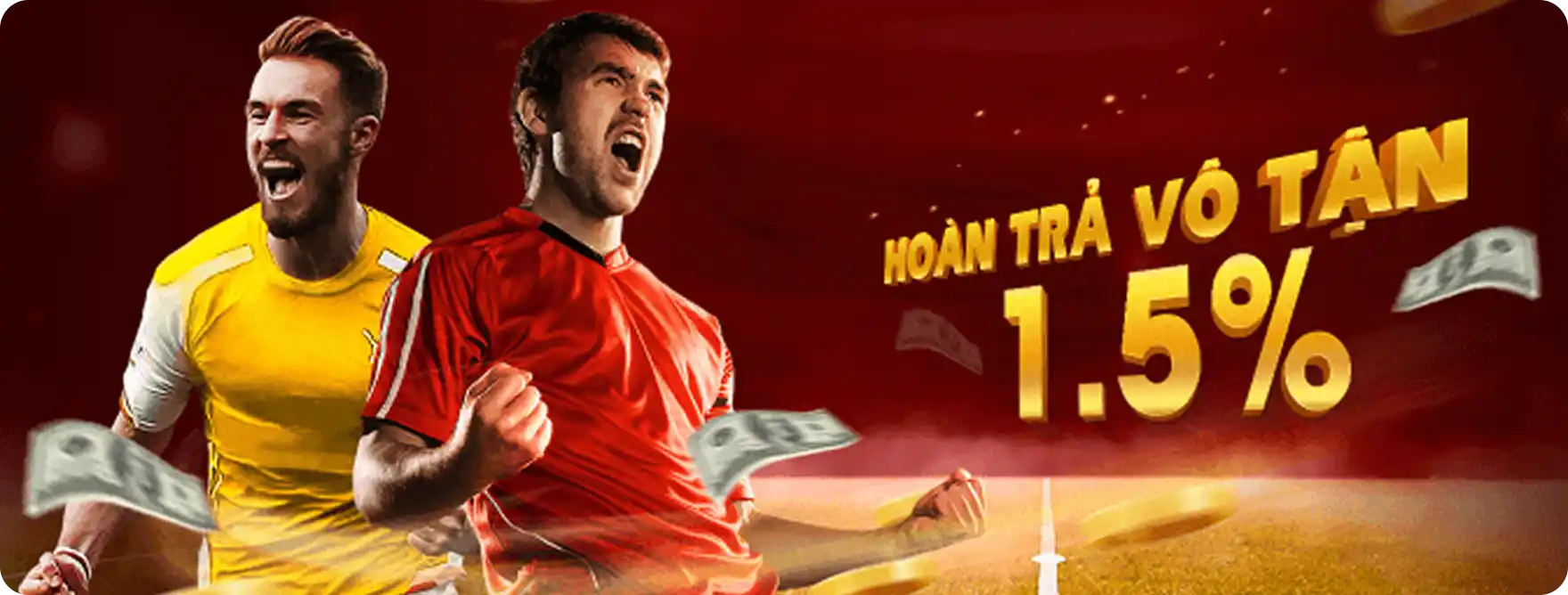 hoàn trả 1.5% red88